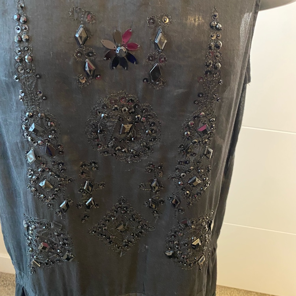 🌞 Sale 3 for $15 
Joe Fresh midi/ woman’s  / S with decorative jewels - Picture 4 of 6